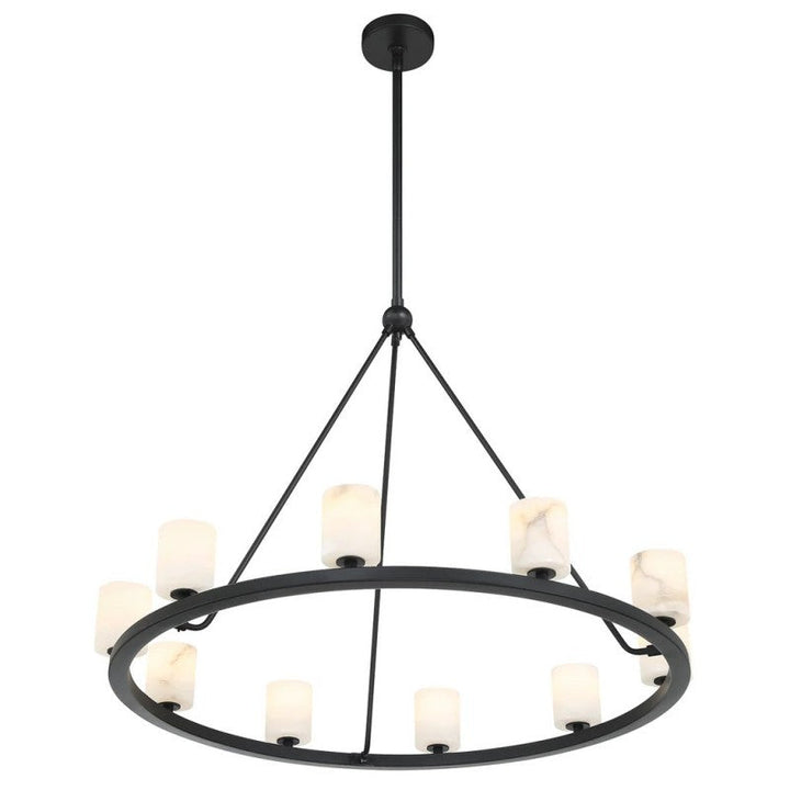 Aragon 10 Light Chandelier Alabaster
