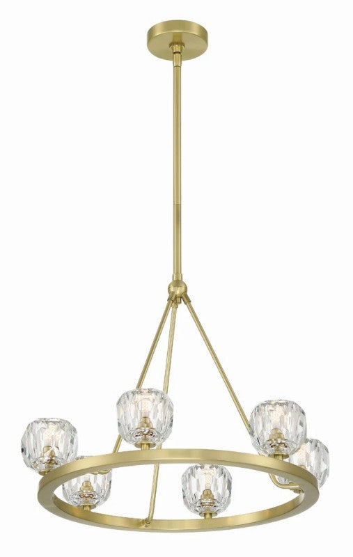 Aragon 6 Light Chandelier Glass