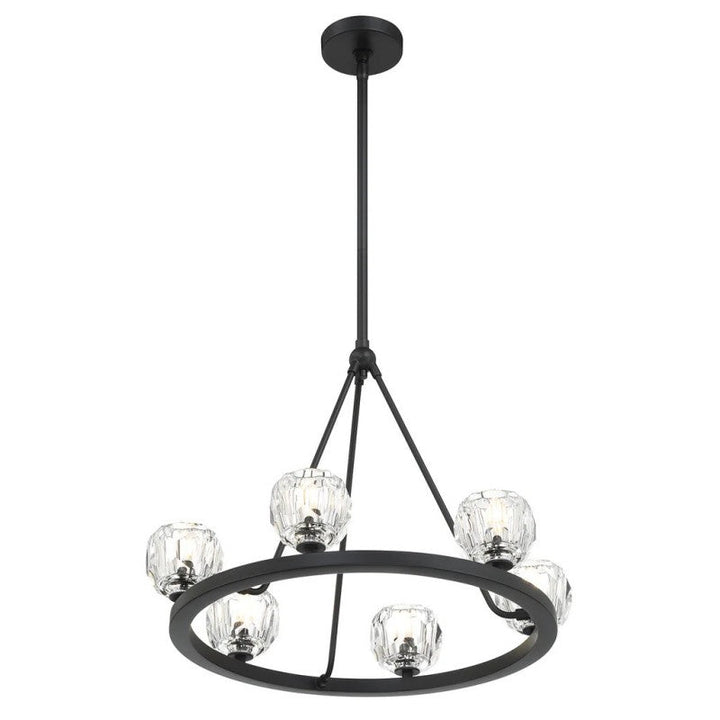 Aragon 6 Light Chandelier Glass