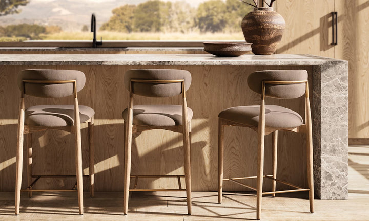 Arhny Fabric Bar Stool