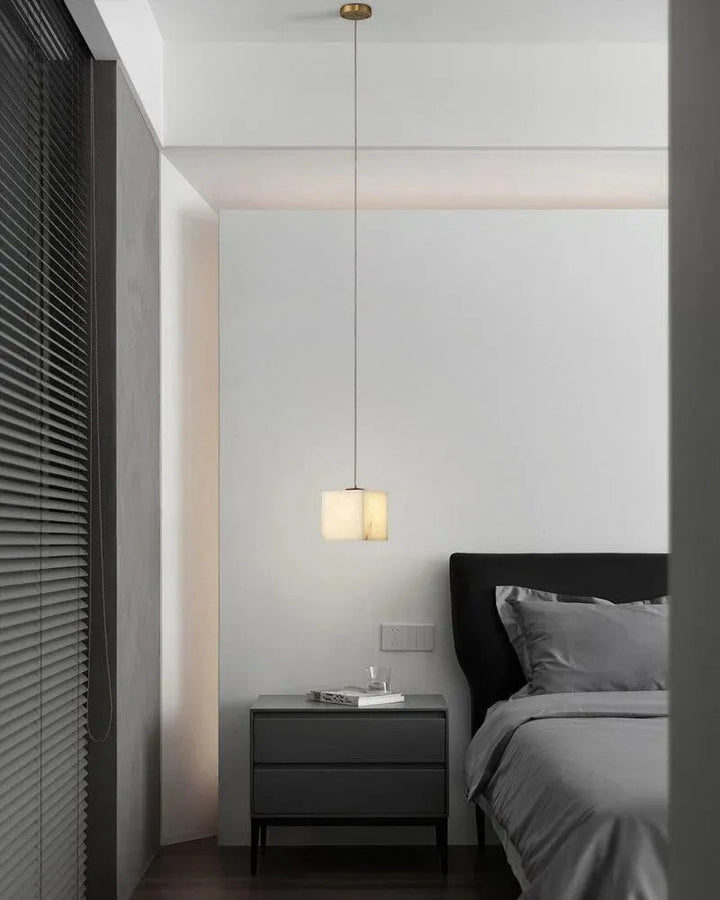 Aries Spanish Marble Cube Pendant Light