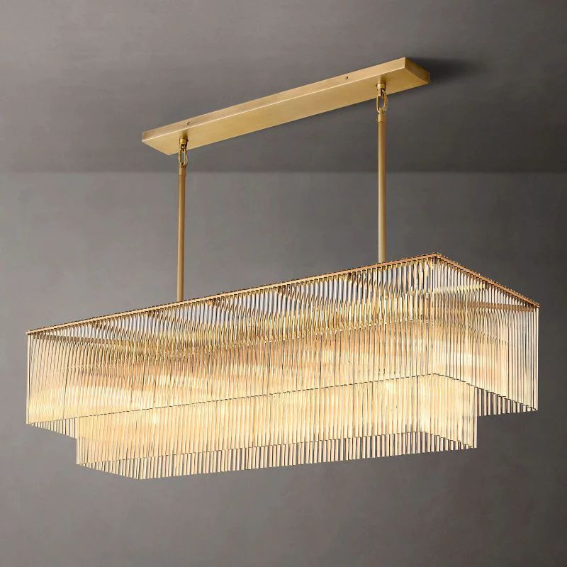 Armand Rectangular  Living Room Chandelier 54"