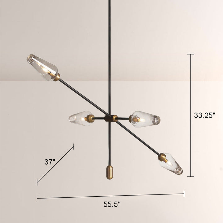 Arraw Bronze Chandelier