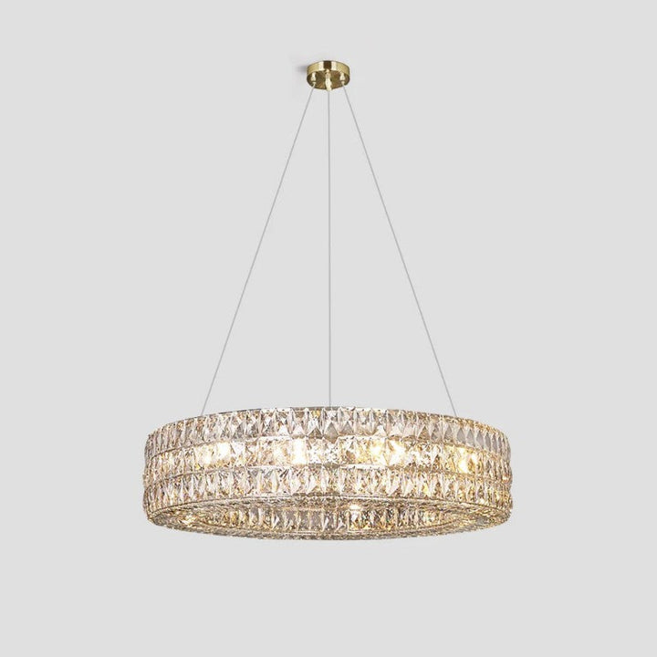 Gadsden Aster Halo Crystal Ring Chandelier