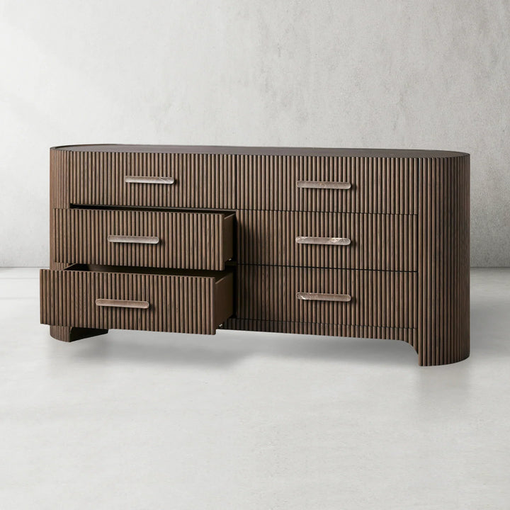 Aston Fluted 6-Drawer Dresser