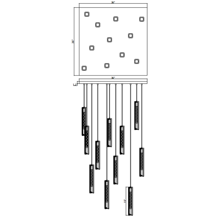 Audrey Crystal Chandelier Customzied 30''