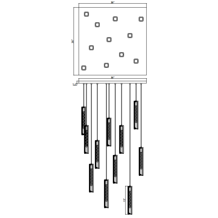 Audrey Crystal Chandelier Customzied 30''