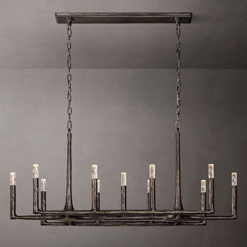 Avarit Forged Linear Chandelier 72"W