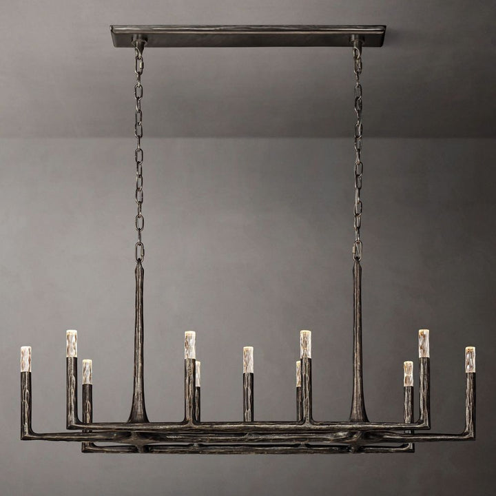 Avarit Forged Linear Chandelier 72"W