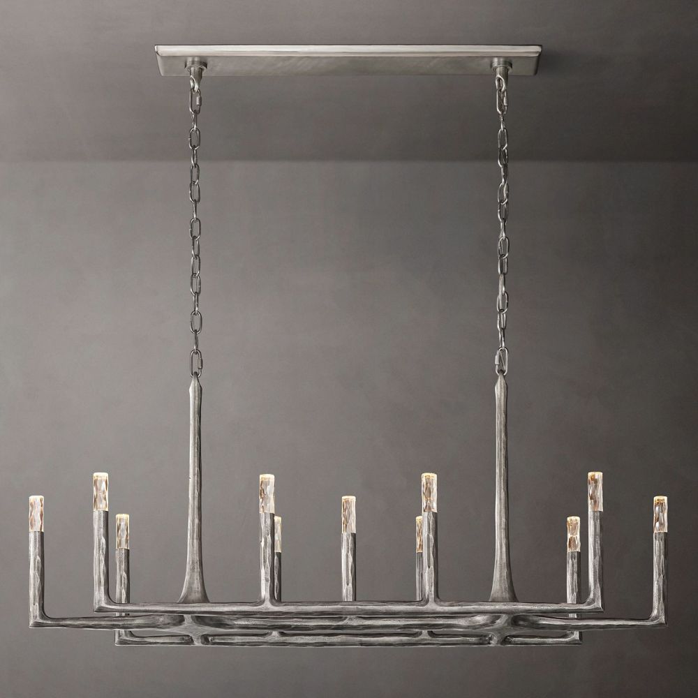 Avarit Forged Linear Chandelier 54"W