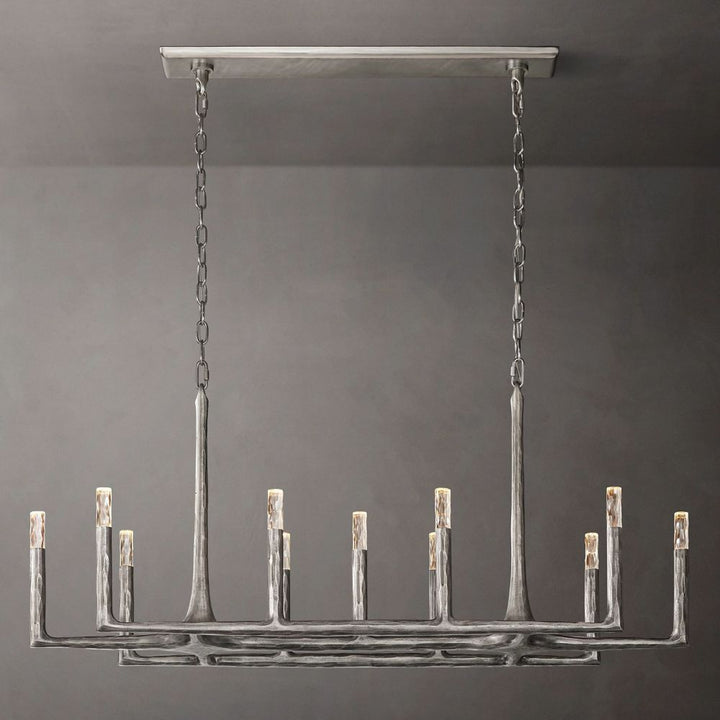 Avarit Forged Linear Chandelier 54"W
