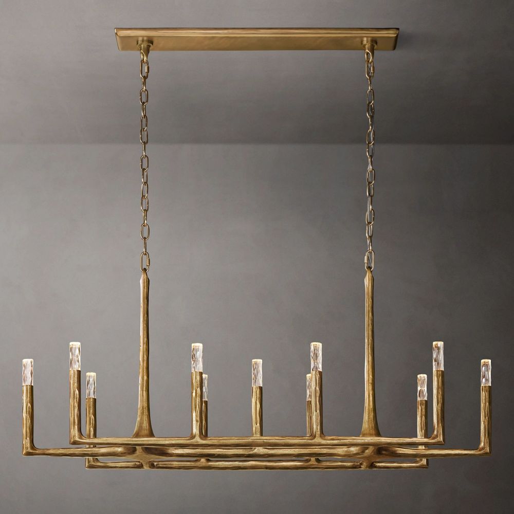 Avarit Forged Linear Chandelier 72"W