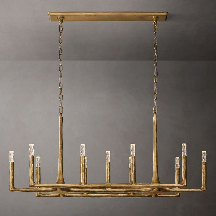 Avarit Forged Linear Chandelier 72"W