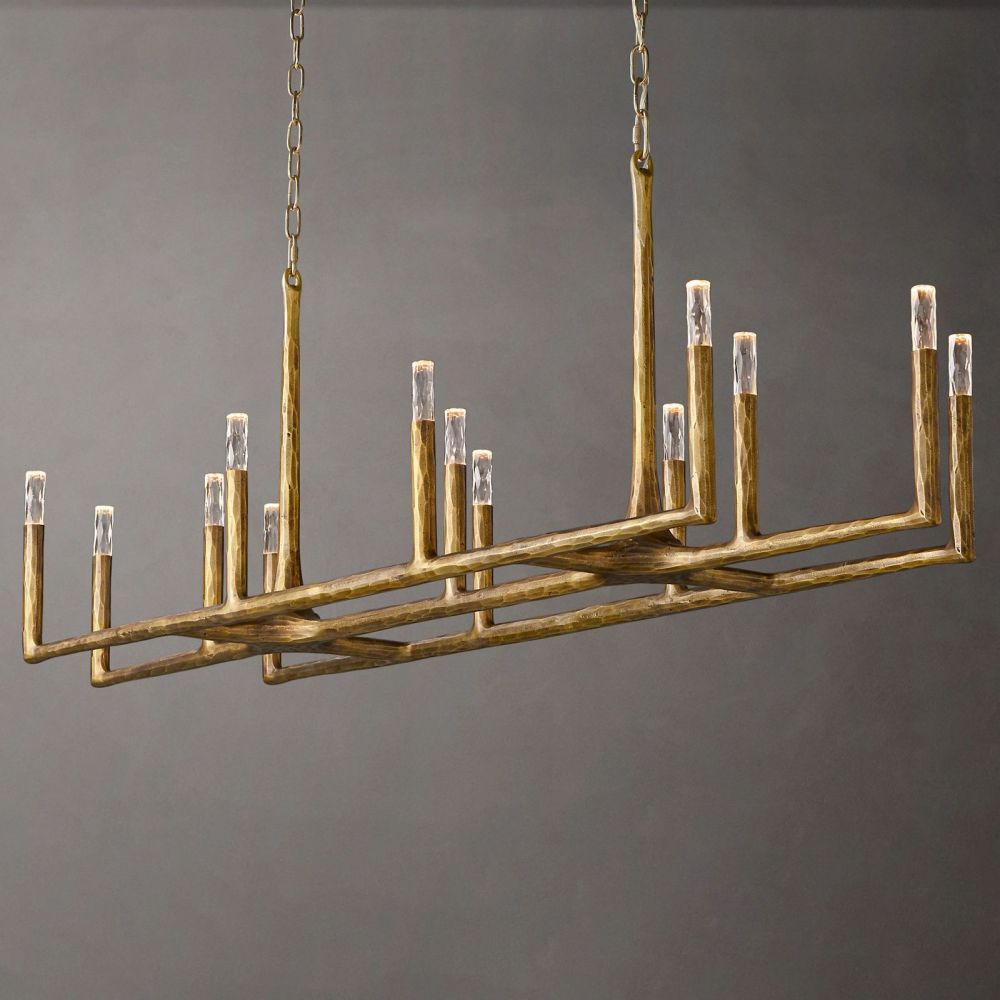 Avarit Forged Linear Chandelier 72"W
