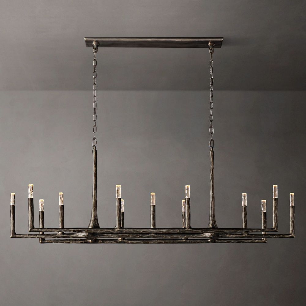 Avarit Forged Linear Chandelier 72"W