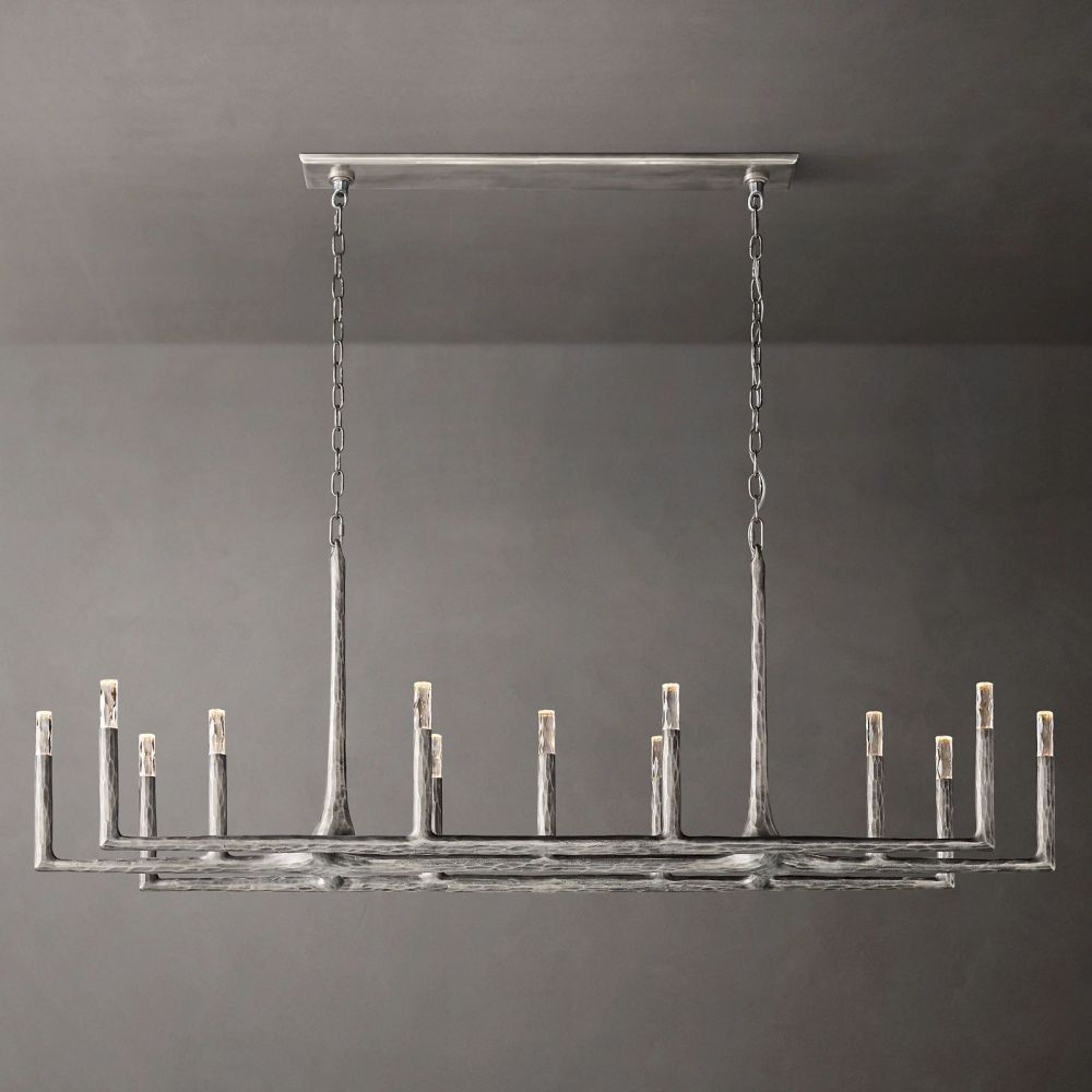 Avarit Forged Linear Chandelier 72"W