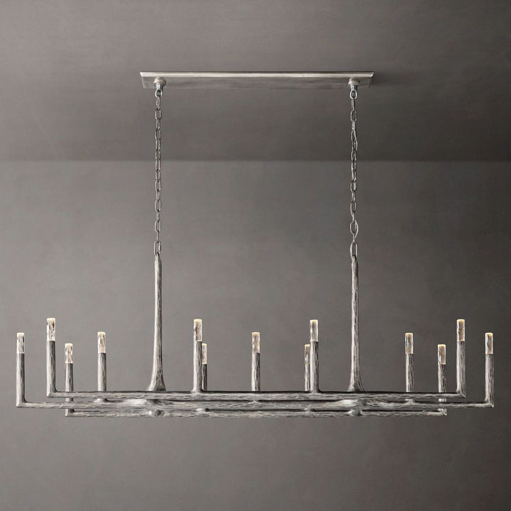 Avarit Forged Linear Chandelier 72"W