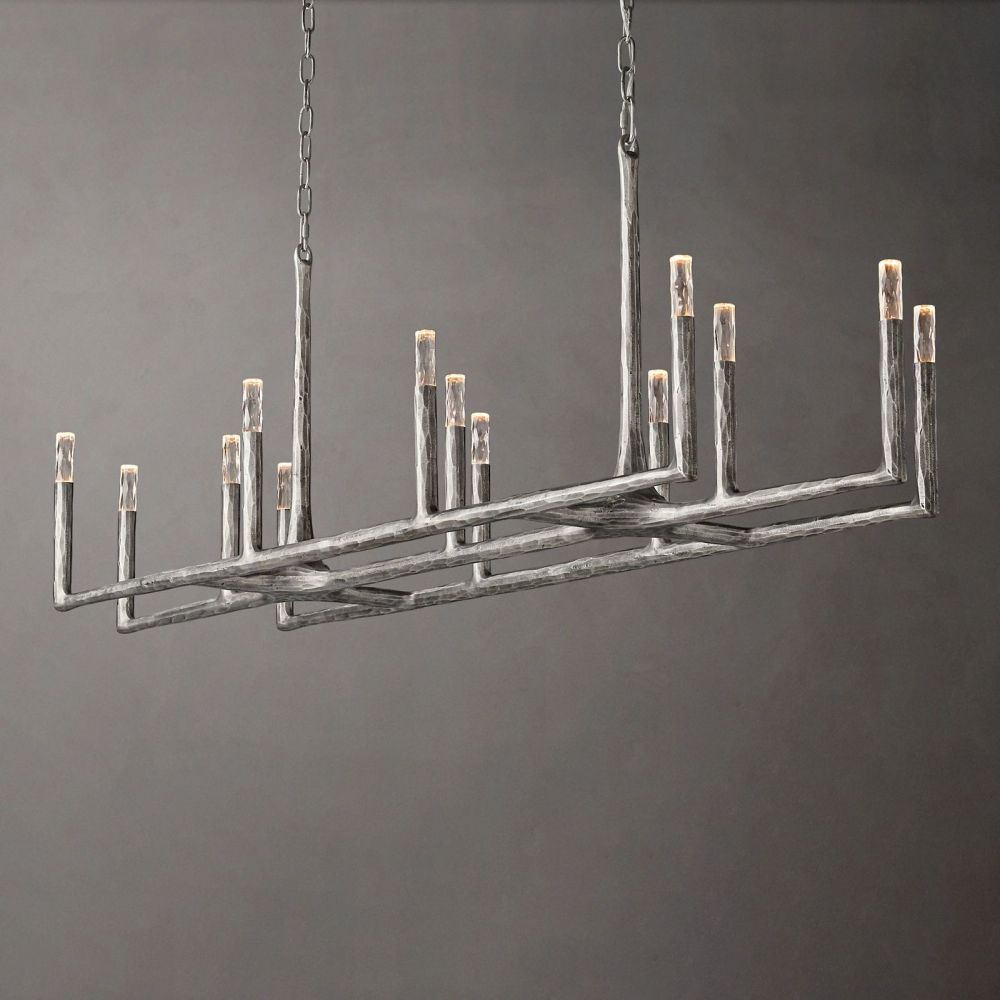 Avarit Forged Linear Chandelier 72"W