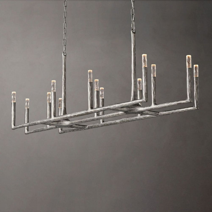 Avarit Forged Linear Chandelier 72"W
