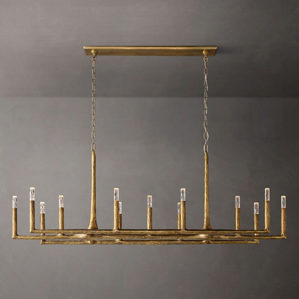 Avarit Forged Linear Chandelier 54"W