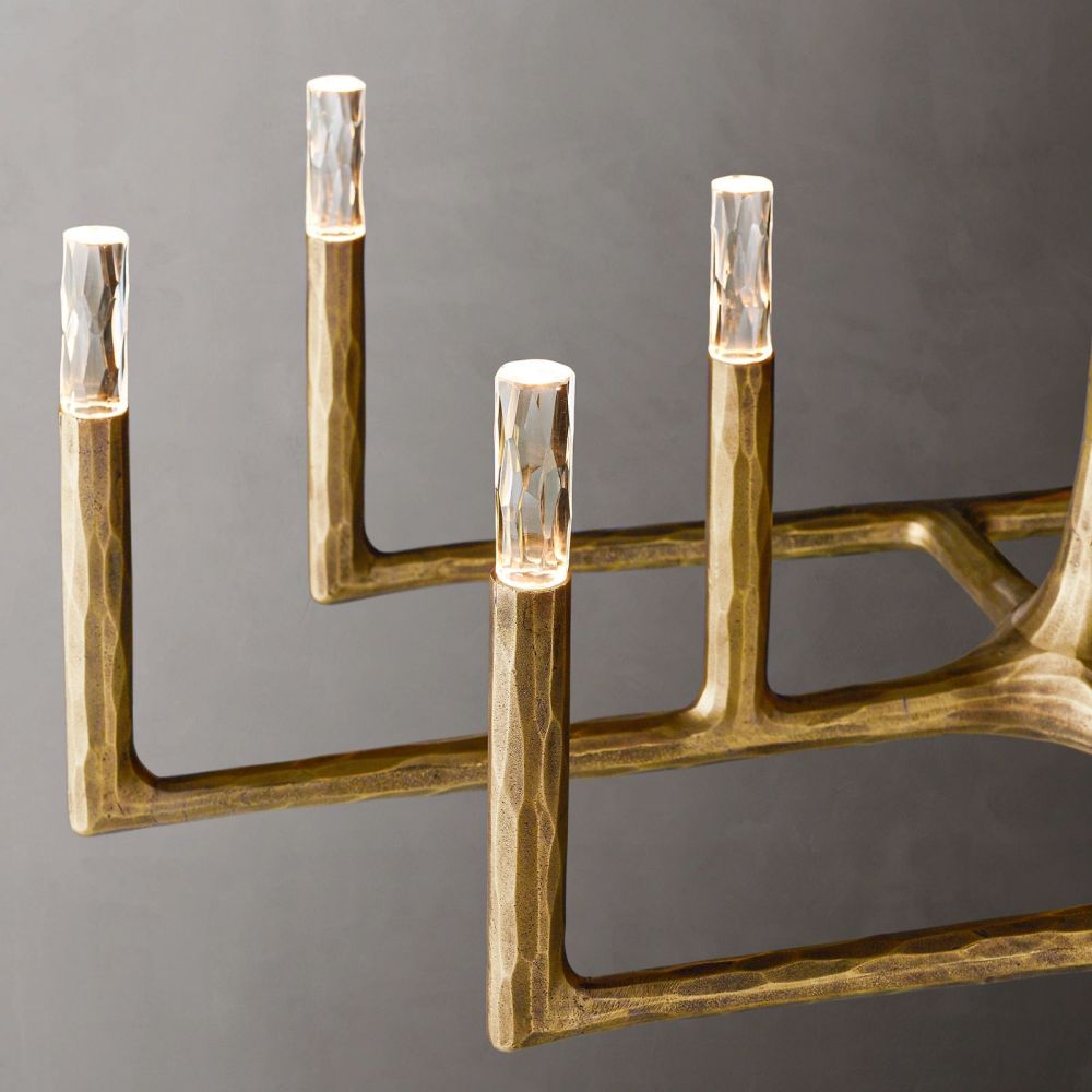 Avarit Forged Linear Chandelier 72"W