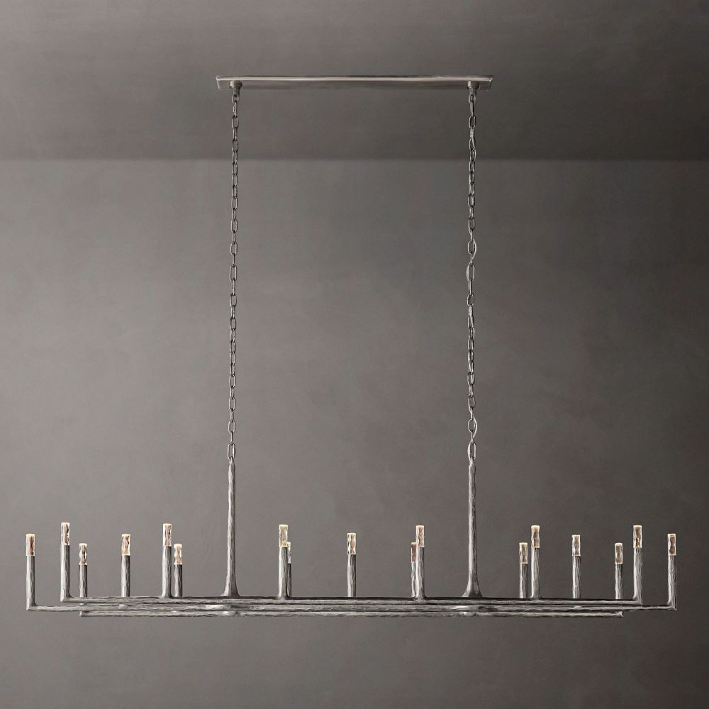 Avarit Forged Linear Chandelier 72"W