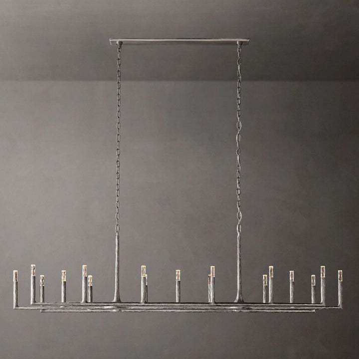 Avarit Forged Linear Chandelier 72"W