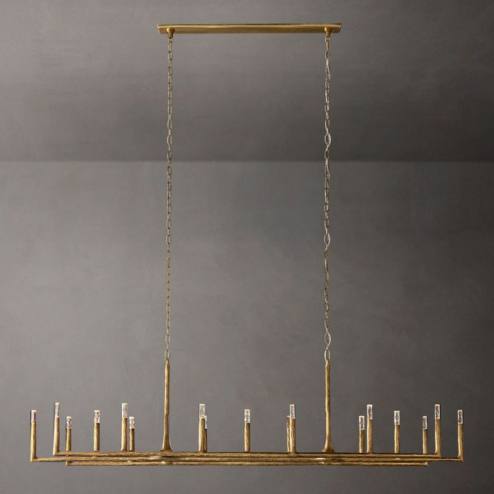 Avarit Forged Linear Chandelier 54"W