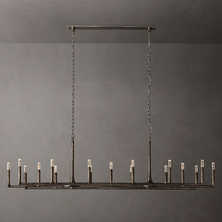 Avarit Forged Linear Chandelier 72"W