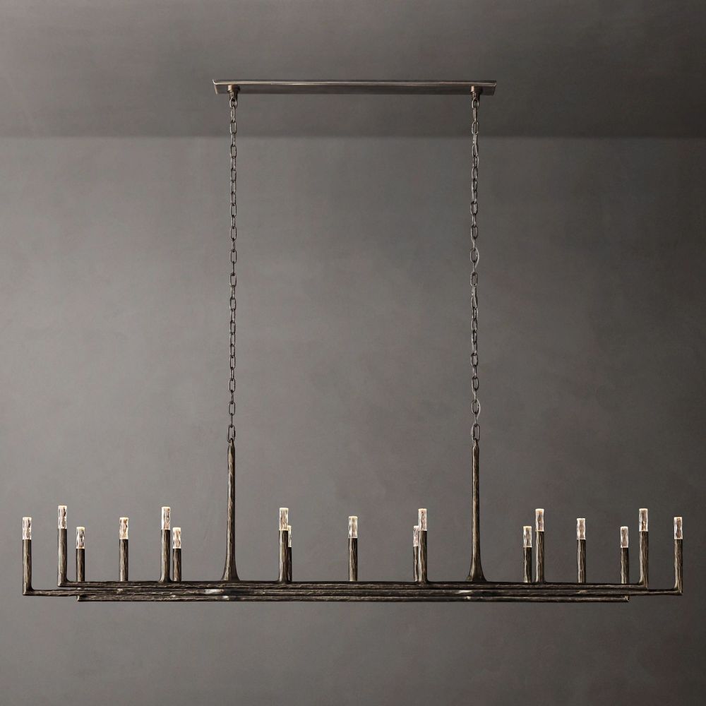 Avarit Forged Linear Chandelier 54"W