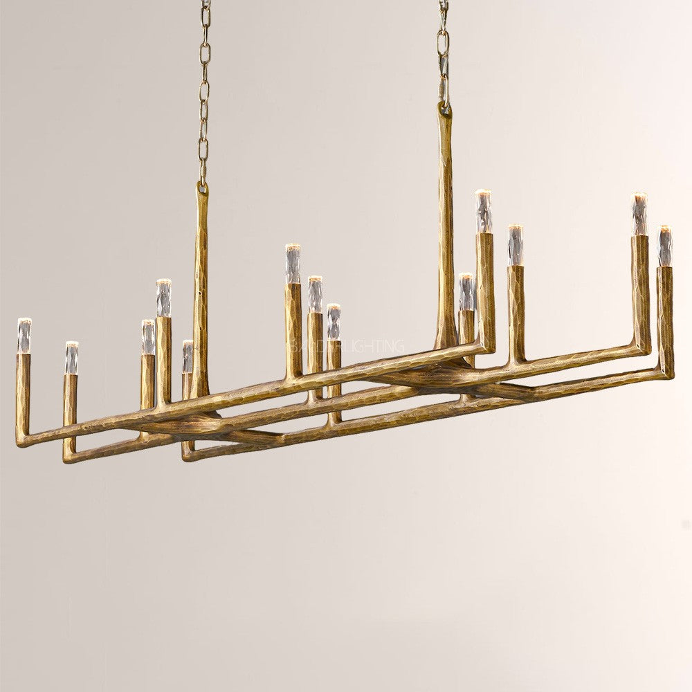 Avarit Forged Linear Chandelier 72”