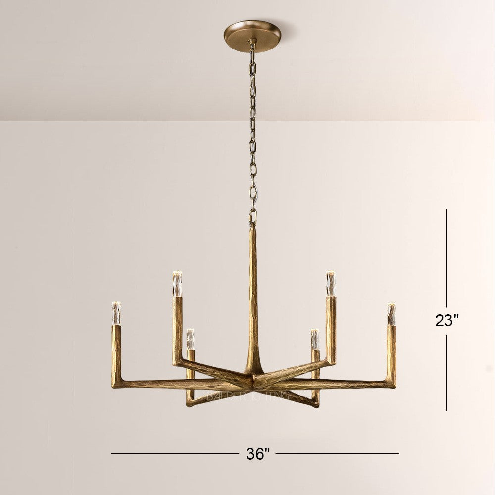 Avarit Glass Round Chandelier 36"