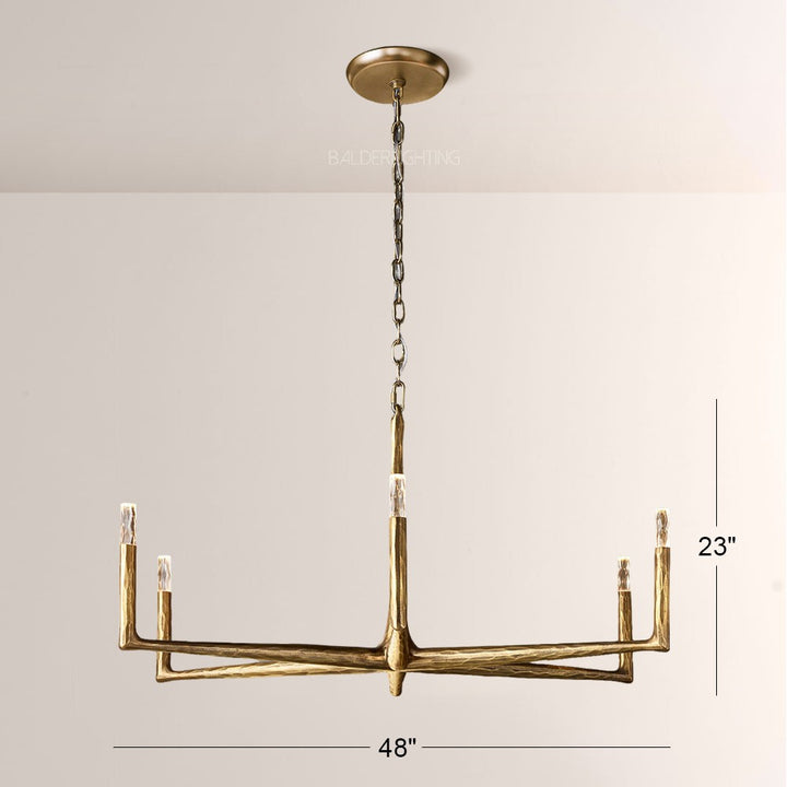 Avarit Glass Round Chandelier 48"