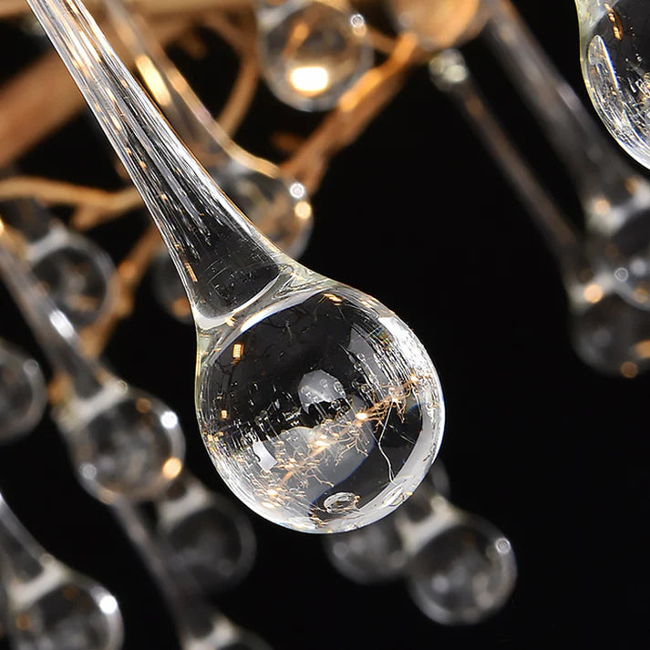 Avis Clear Crystal Ring Branch Chandelier