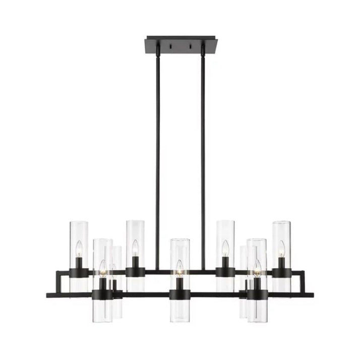 Brio Rectangles Chandelier 43"