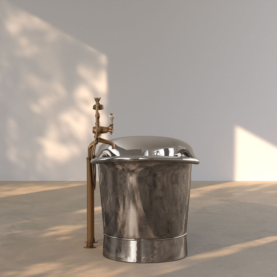 Babington Polished Nickel Freestanding Bath