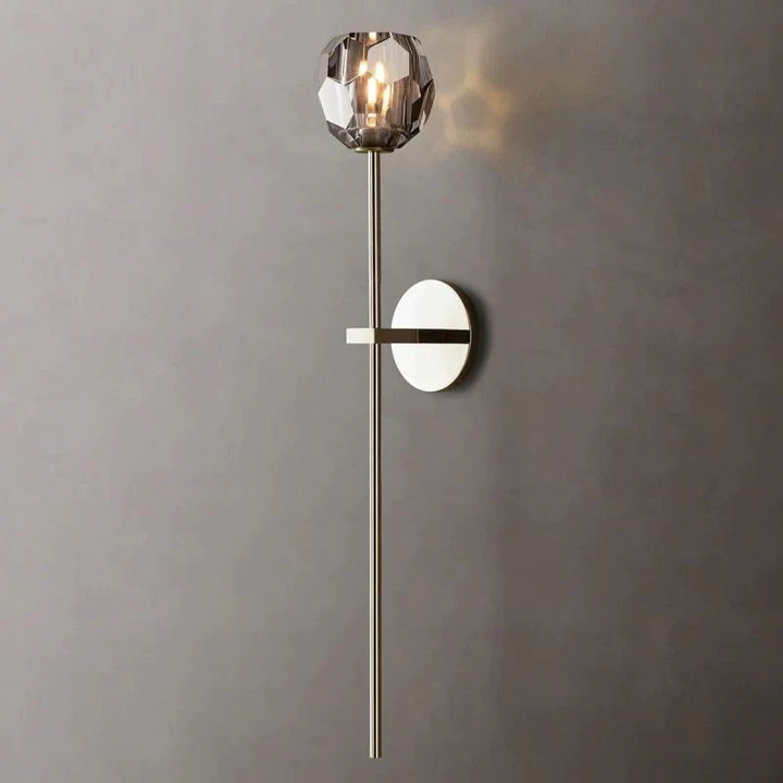 Balle Smoke Crystal Grand Wall Sconce