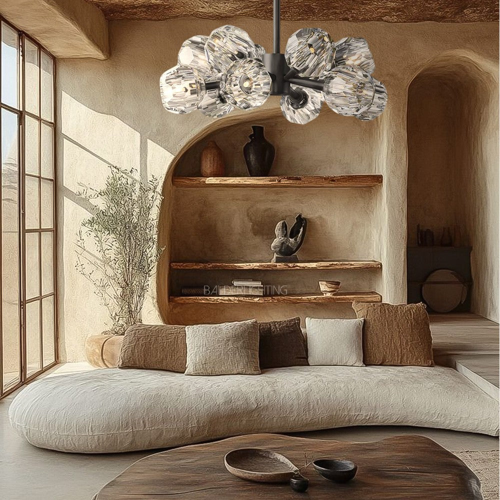 Balle Clear Crystal Chandelier 24''D