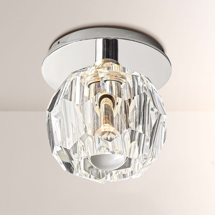 Balle Clear Crystal Petite Flushmount