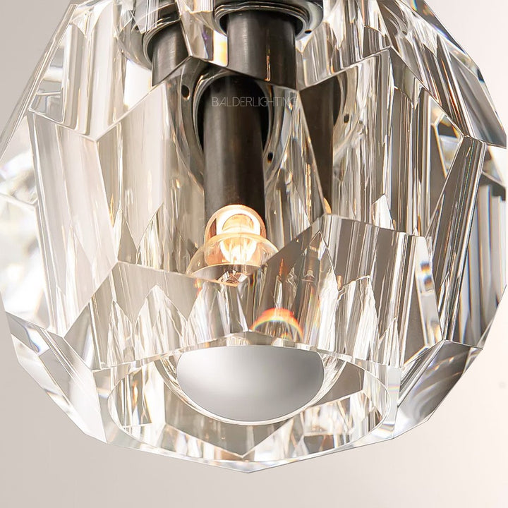 Balle Clear Crystal Petite Flushmount