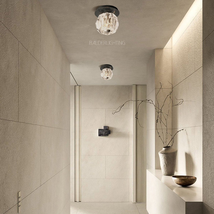 Balle Clear Crystal Petite Flushmount