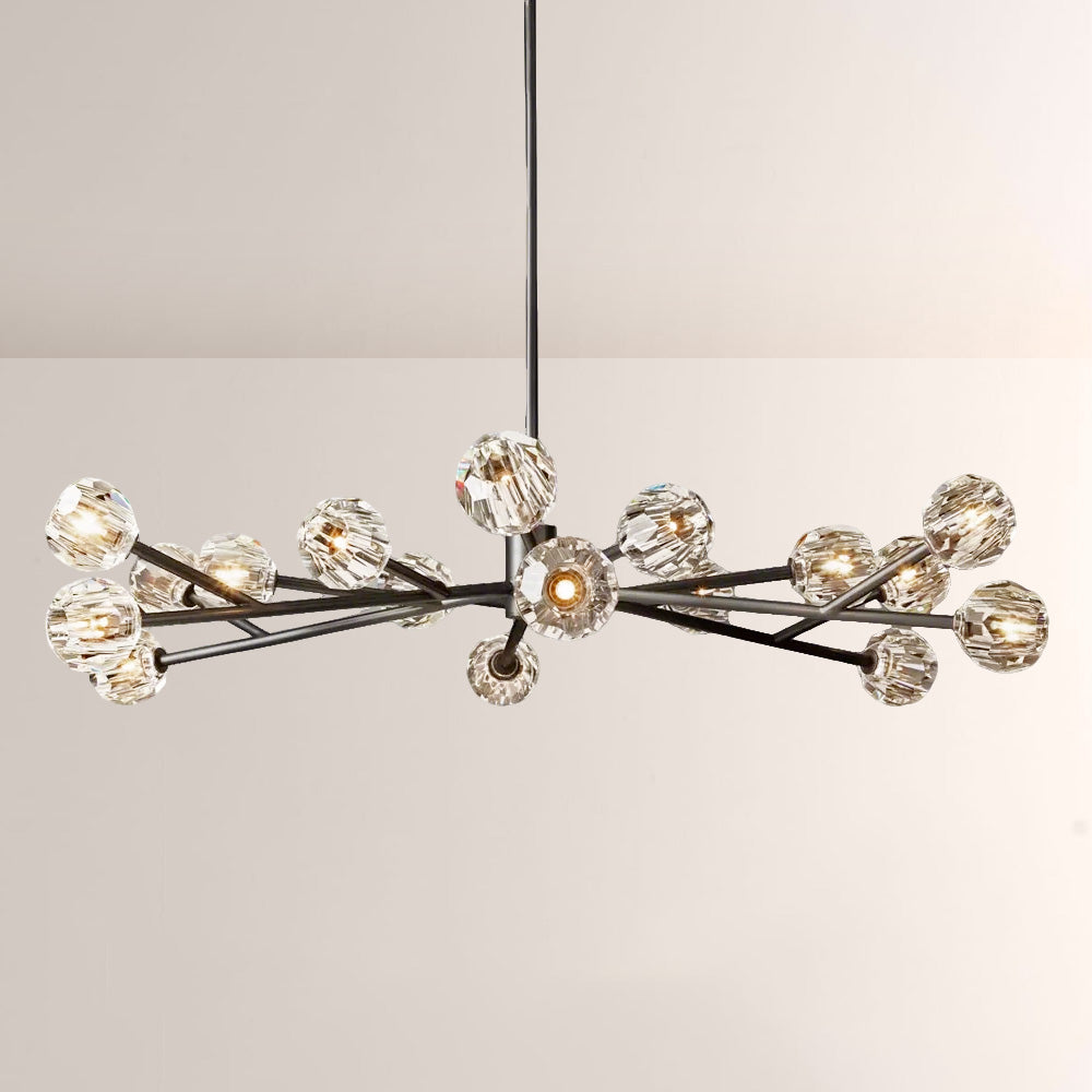 Balle Crystal Round Chandelier 60"