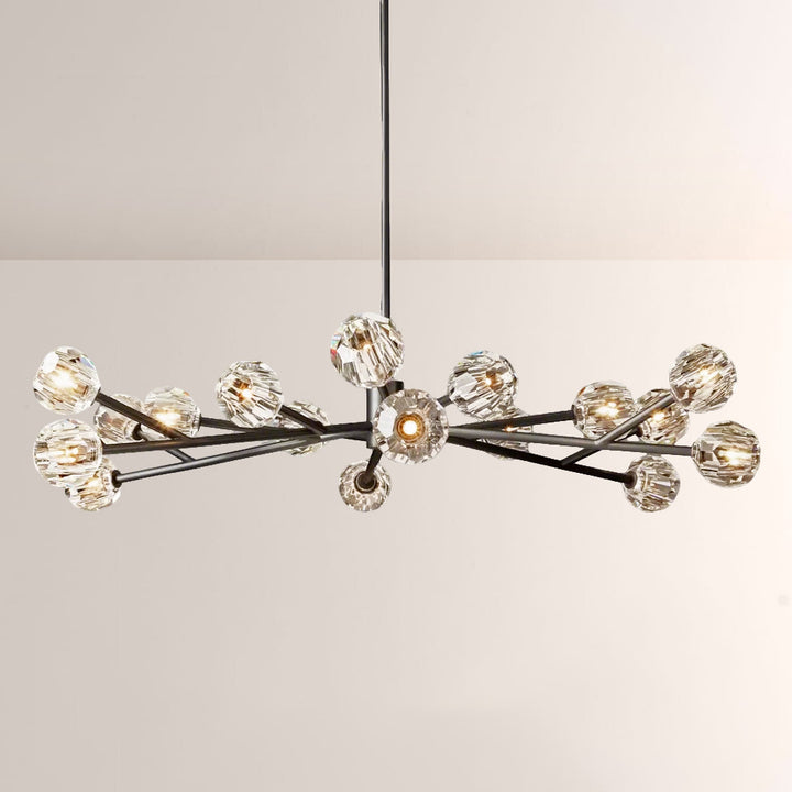 Balle Crystal Round Chandelier 60"