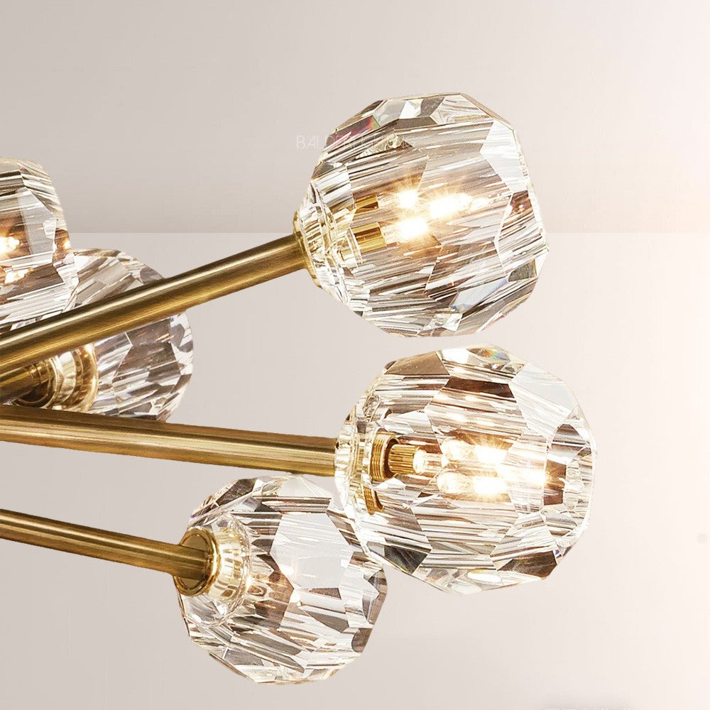 Balle Crystal Round Chandelier 60"