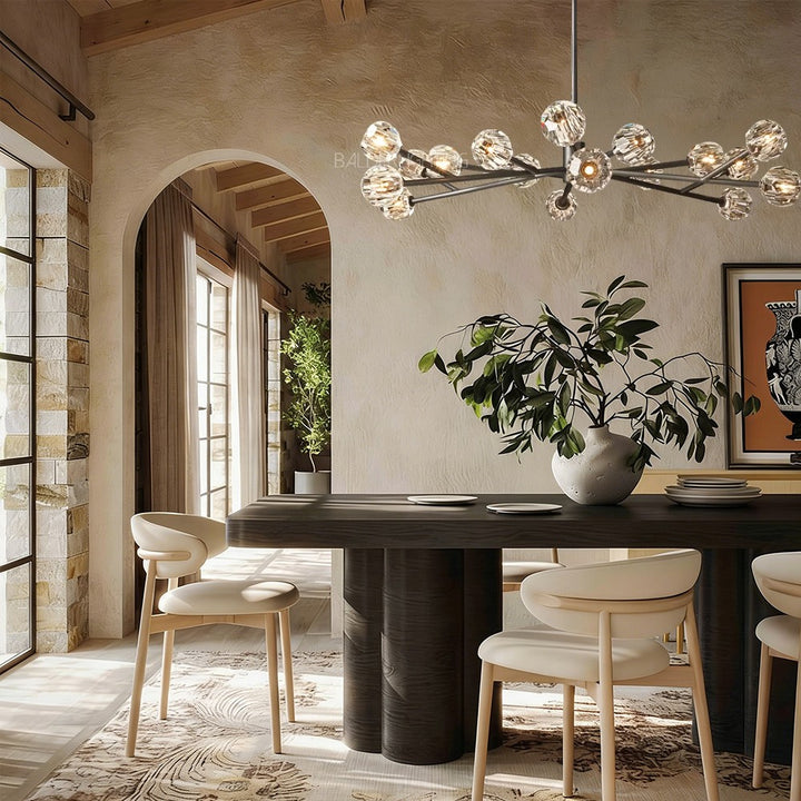 Balle Crystal Round Chandelier 60"