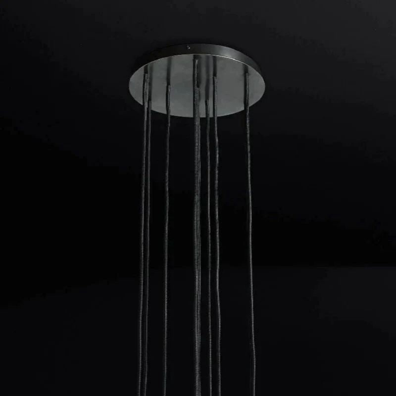 Balle Crystal Cluster Chandelier D14"