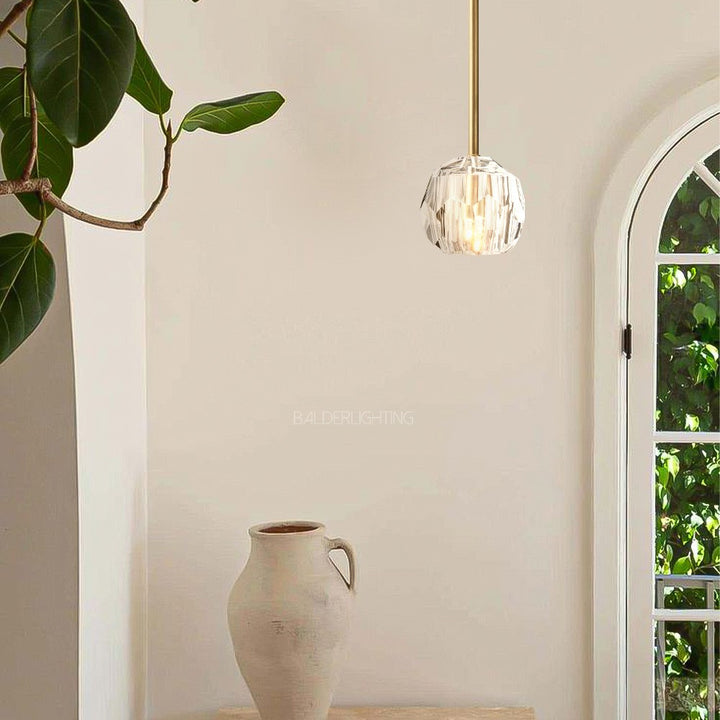 Balle Cristal Glass Rod Pendant