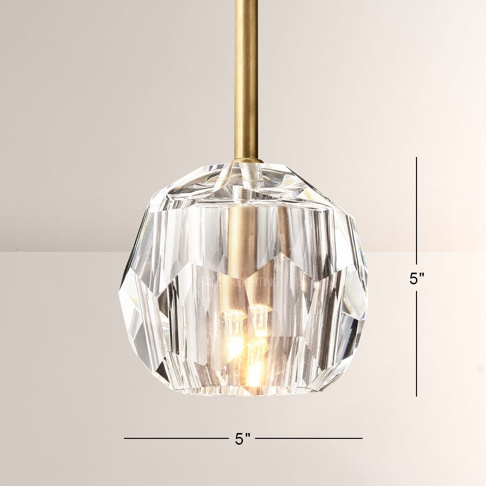 Balle Cristal Glass Rod Pendant