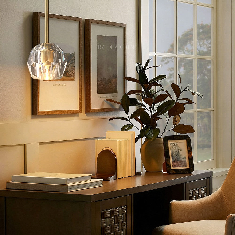 Balle Cristal Glass Rod Pendant