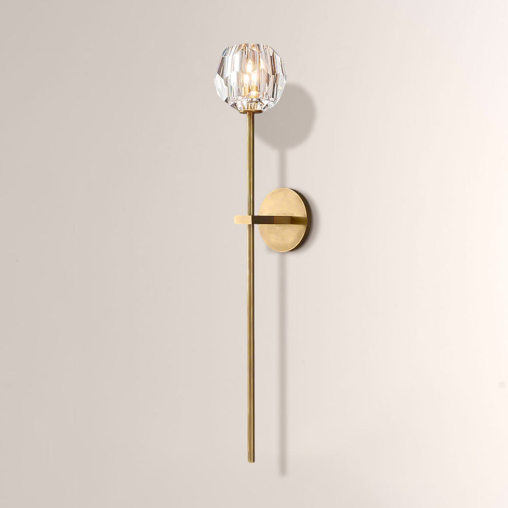 Balle Smoke/Clear Crystal Grand Wall Sconce